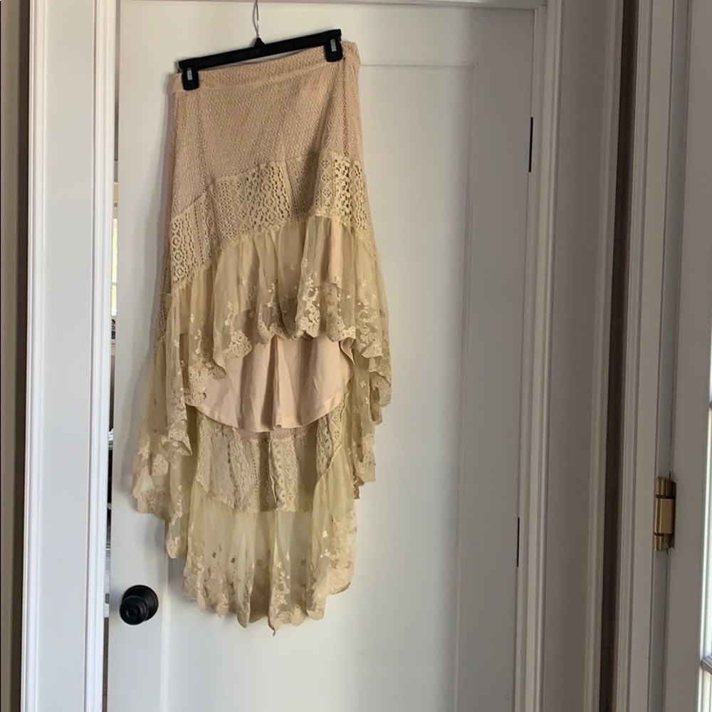 Brand new with tags! High low lace skirt